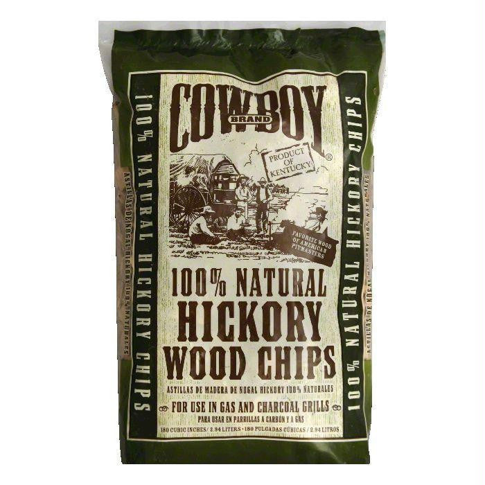 Cowboy Charcoal Hickory Wood Chips, 2.94 LT (Pack of 6)