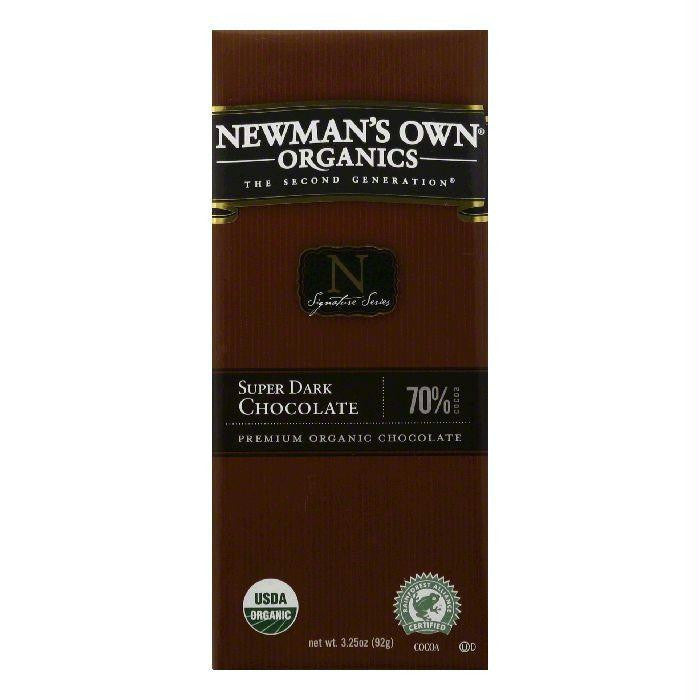 Newman's Own Organics Super Dark Chocolate, 3.25 OZ (Pack of 12)