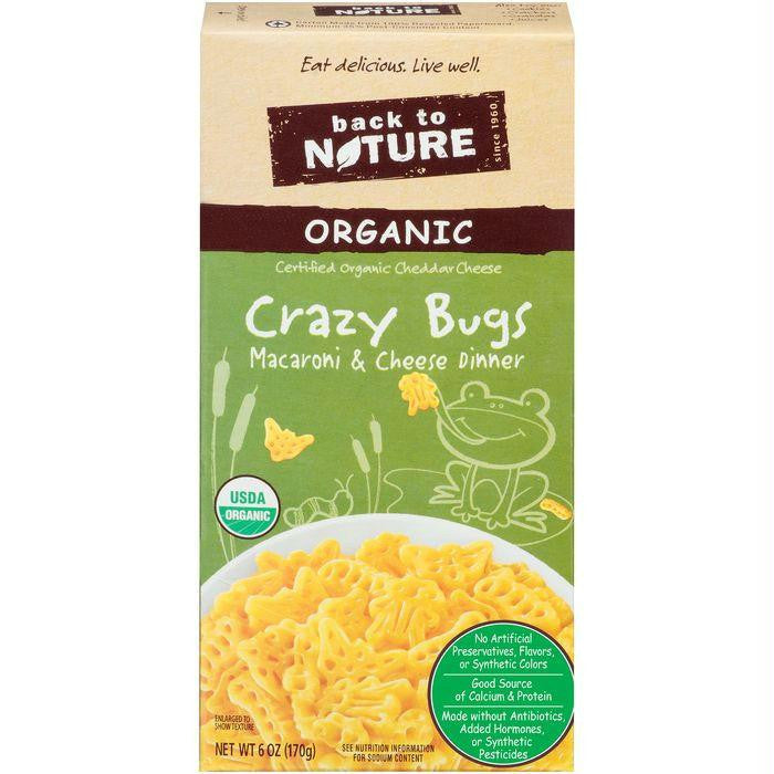 Back to Nature Organic Crazy Bugs Macaroni & Cheese Dinner 6 Oz  (Pack of 12)