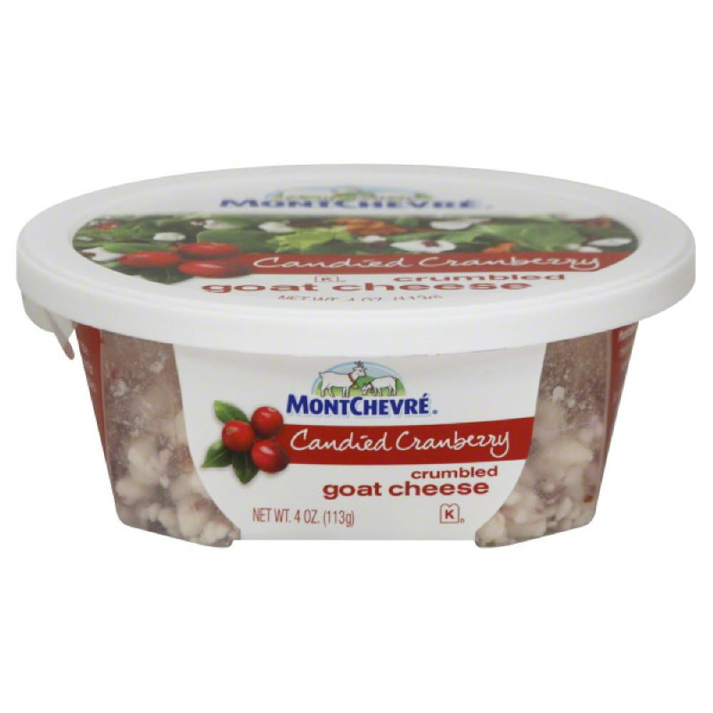 Montchevre Candied Cranberry Crumbled Goat Cheese, 4 Oz (Pack of 12)