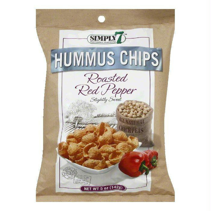 Simply 7 Roasted Red Pepper Hummus Chip, 5 OZ (Pack of 12)