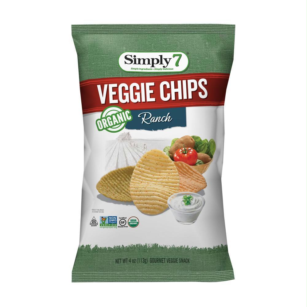 Simply 7 Ranch Chips, 4 Oz (Pack of 12)