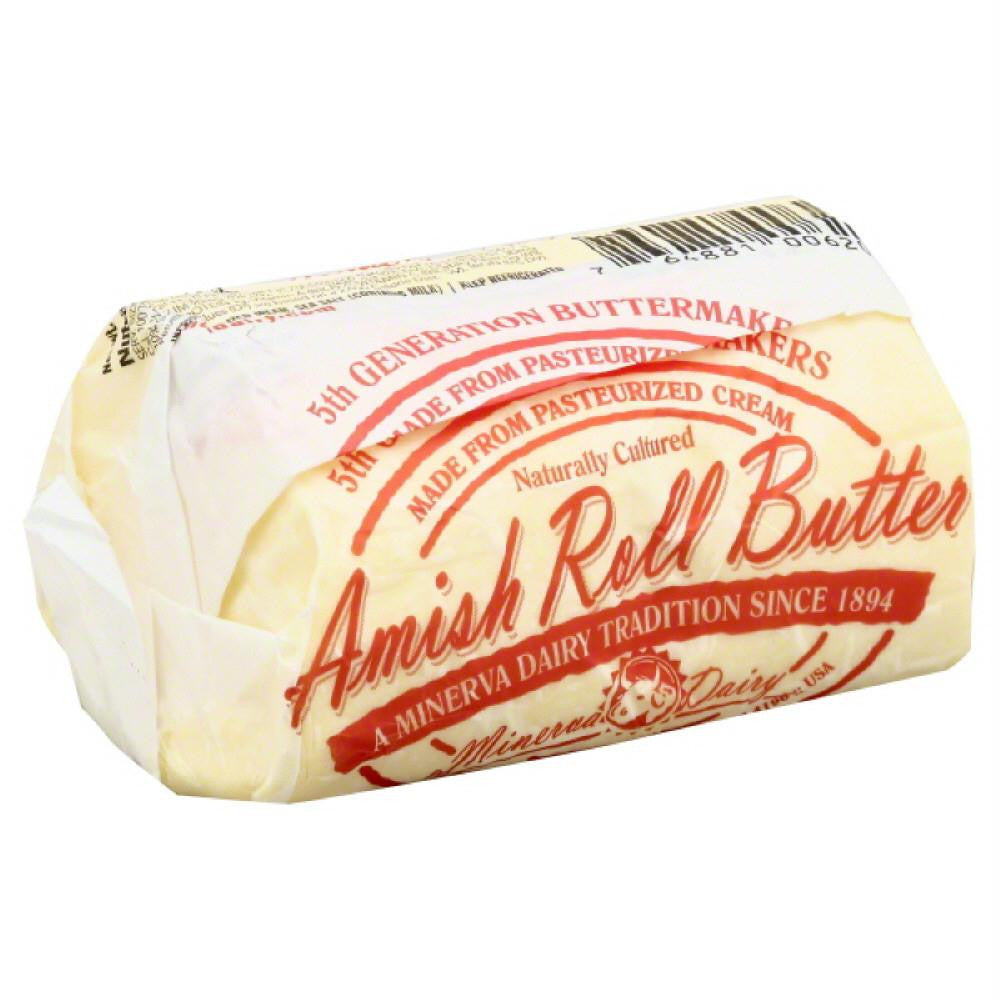 Minerva Dairy Amish Roll Butter, 2 Lb (Pack of 6)