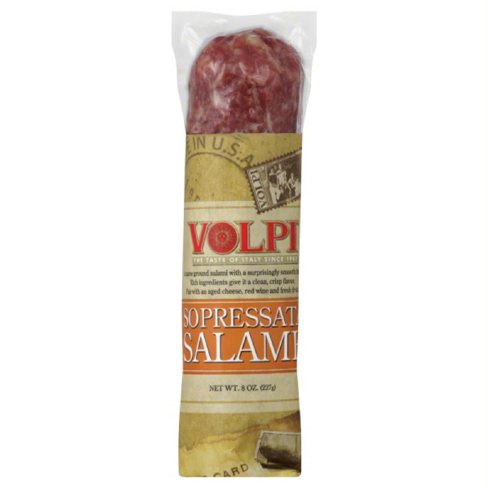 Volpi Sopressata Salame, 8 Oz (Pack of 12)