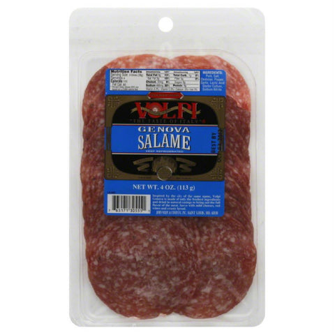 Volpi Genova Salame, 4 Oz (Pack of 12)