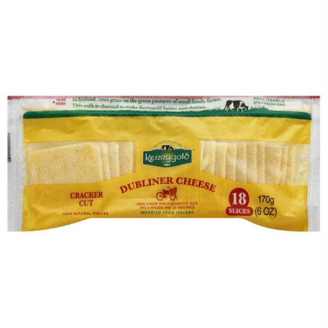 Kerrygold Dubliner Cracker Cut Cheese Slices, 6 Oz (Pack of 12)