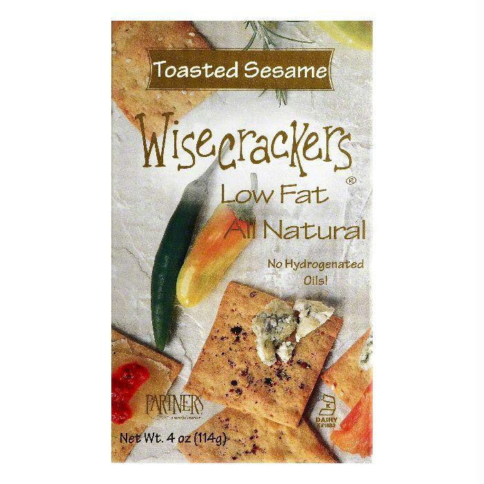 Partners Toasted Sesame Wisecrackers, 4 OZ (Pack of 6)