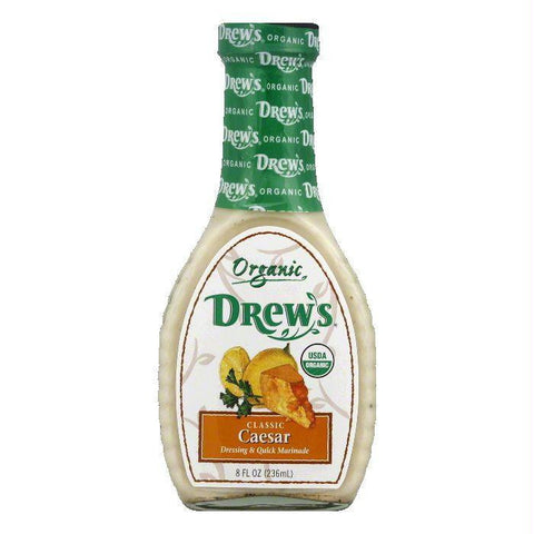 Drew's Organic Classic Ceasar Dressing & Marinade, 8 OZ (Pack of 6)