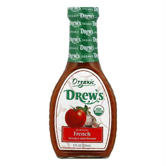 Drew's Organic Harvest French Dressing & Marinade, 8 OZ (Pack of 6)