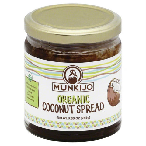 Munkijo Organic Coconut Spread, 9.3 Oz (Pack of 12)