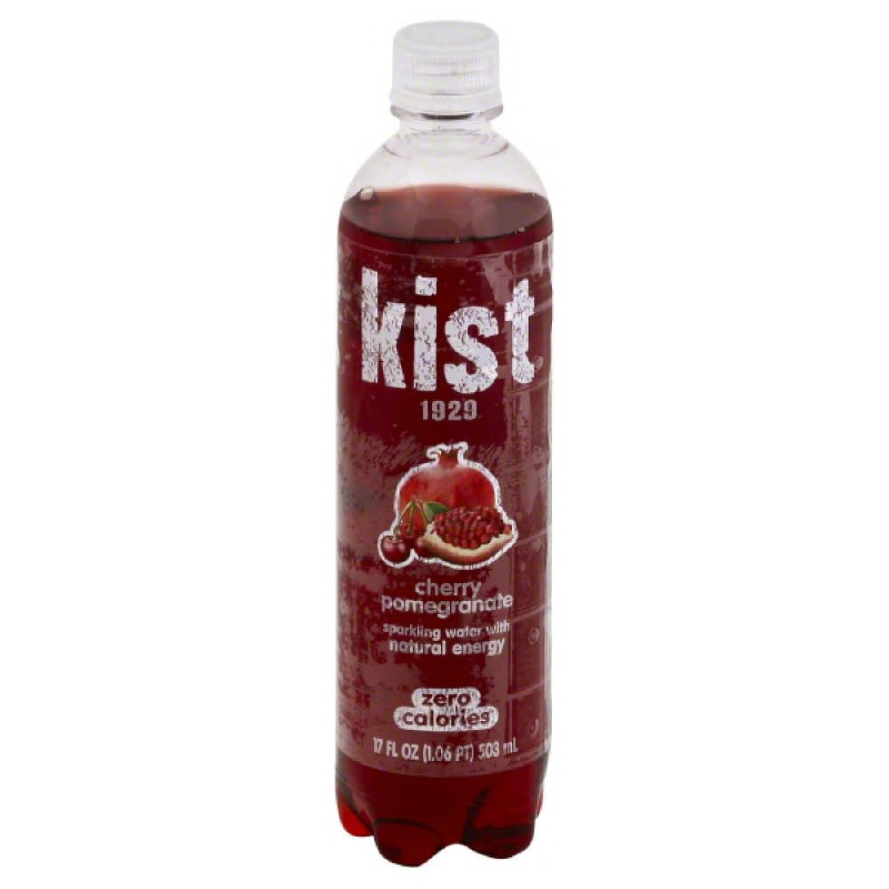 Kist Cherry Pomegranate Sparkling Water, 17 Oz (Pack of 12)