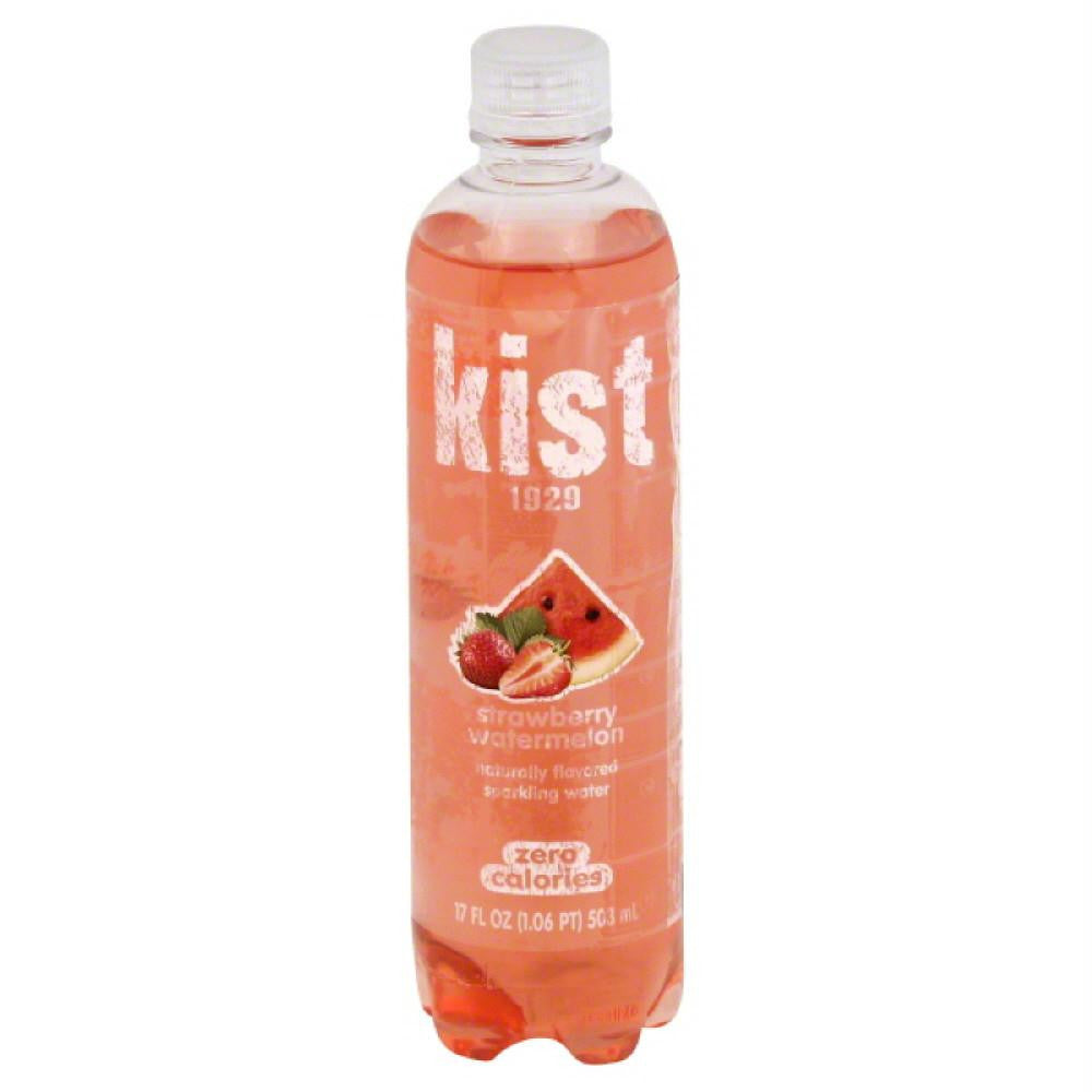 Kist Strawberry Watermelon Sparkling Water, 17 Oz (Pack of 12)