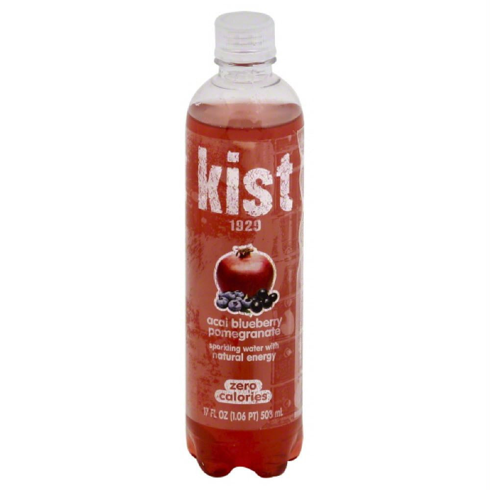 Kist Acai Blueberry Pomegranate Sparkling Water, 17 Oz (Pack of 12)