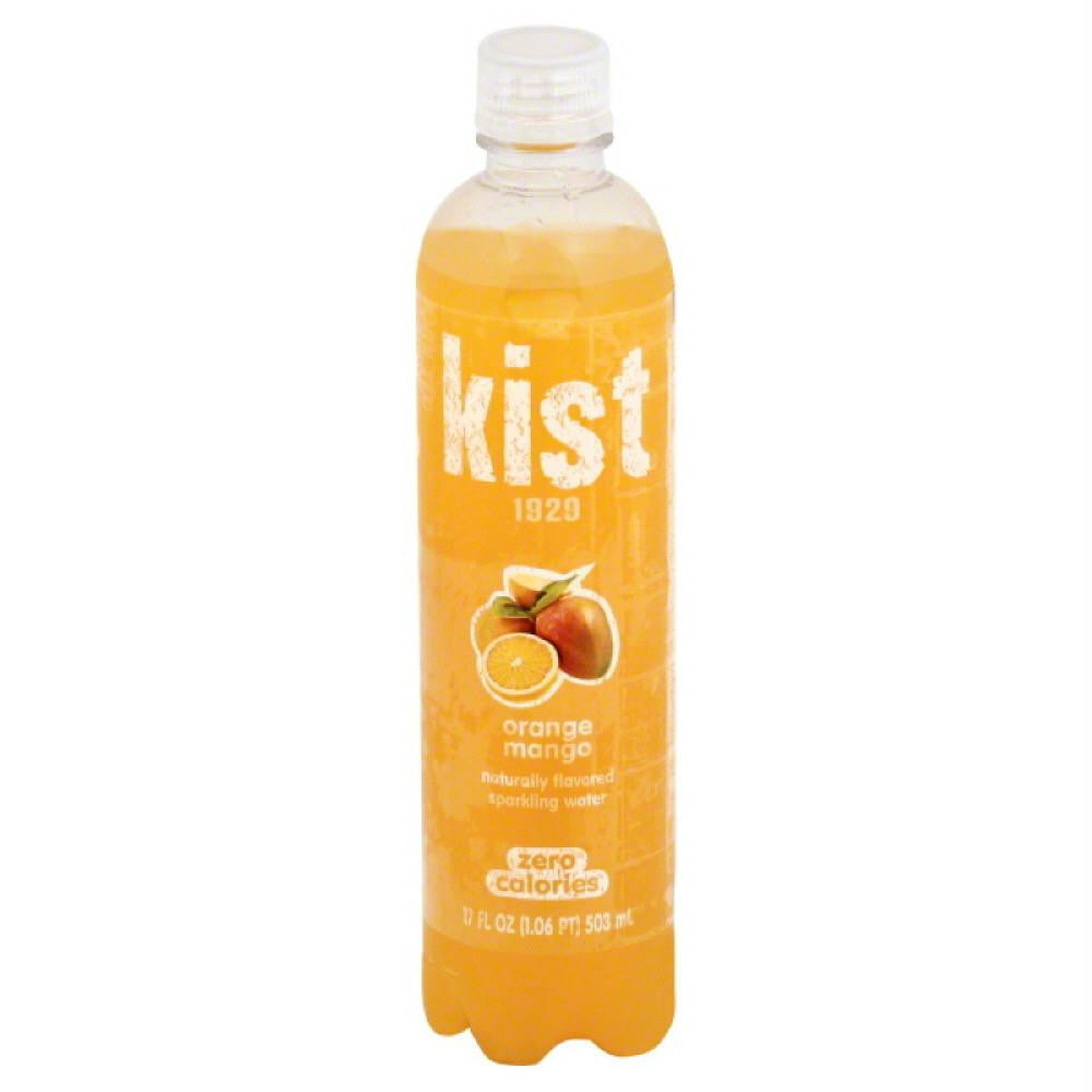 Kist Orange Mango Sparkling Water, 17 Oz (Pack of 12)