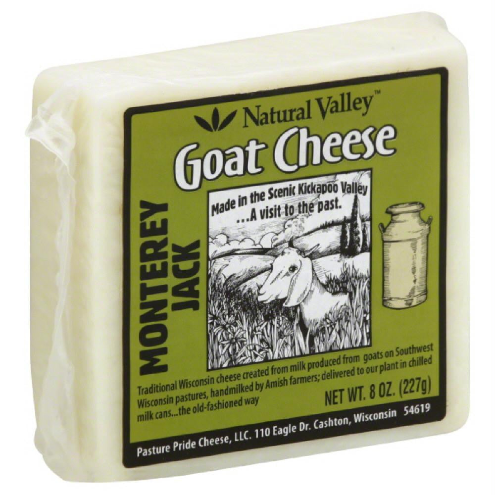 Natural Valley Monterey Jack Goat Cheese, 8 Oz (Pack of 12)