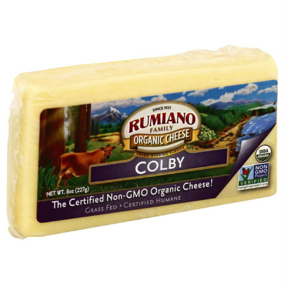 Rumiano Colby Organic Cheese, 8 Oz (Pack of 12)