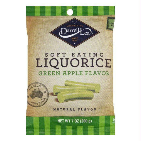 Darrell Lea Licorice Original Green Apple, 7 OZ (Pack of 8)