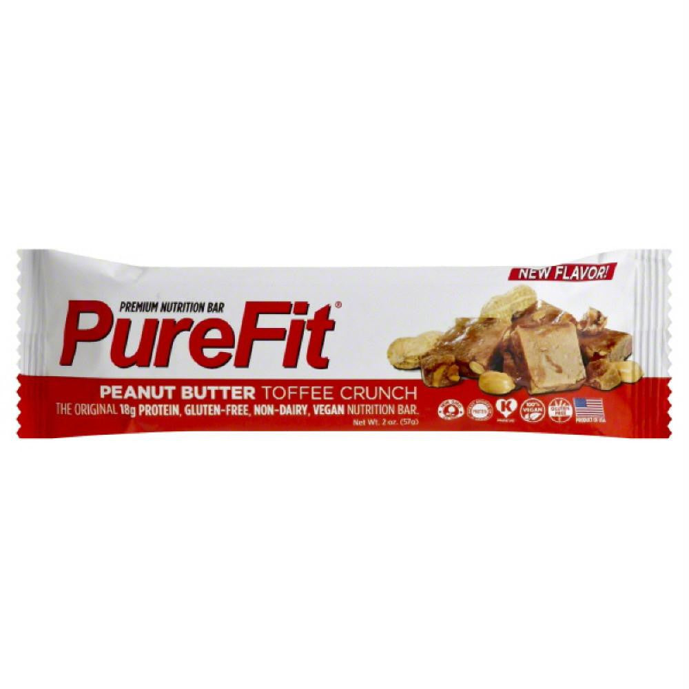 PureFit Peanut Butter Toffee Crunch Premium Nutrition Bar, 2 Oz (Pack of 15)