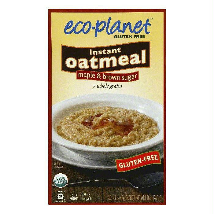 Eco-Planet Maple & Brown Sugar Instant Oatmeal, 6 ea (Pack of 6)