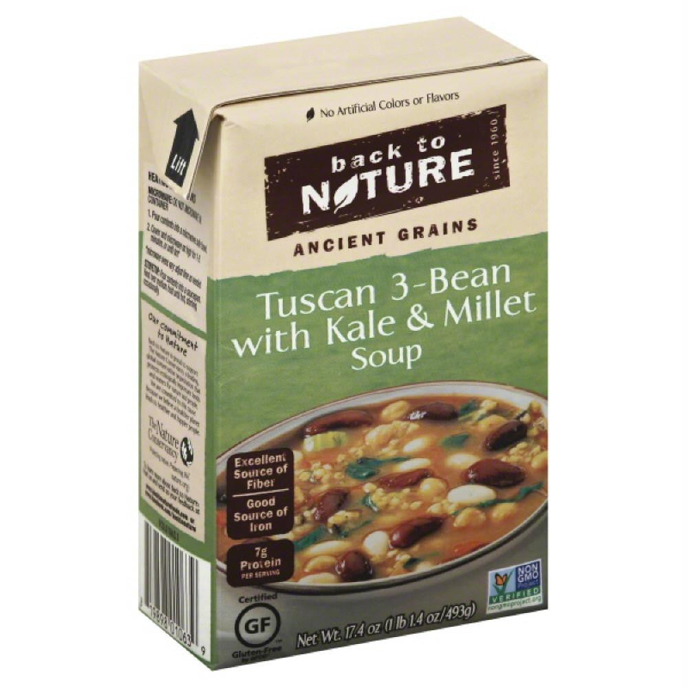 Back To Nature Tuscan 3-Bean with Kale & Millet Soup, 17.4 Oz (Pack of 6)