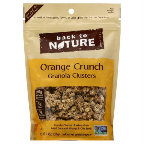 Back To Nature Orange Clusters Granola, 11 Oz (Pack of 6)