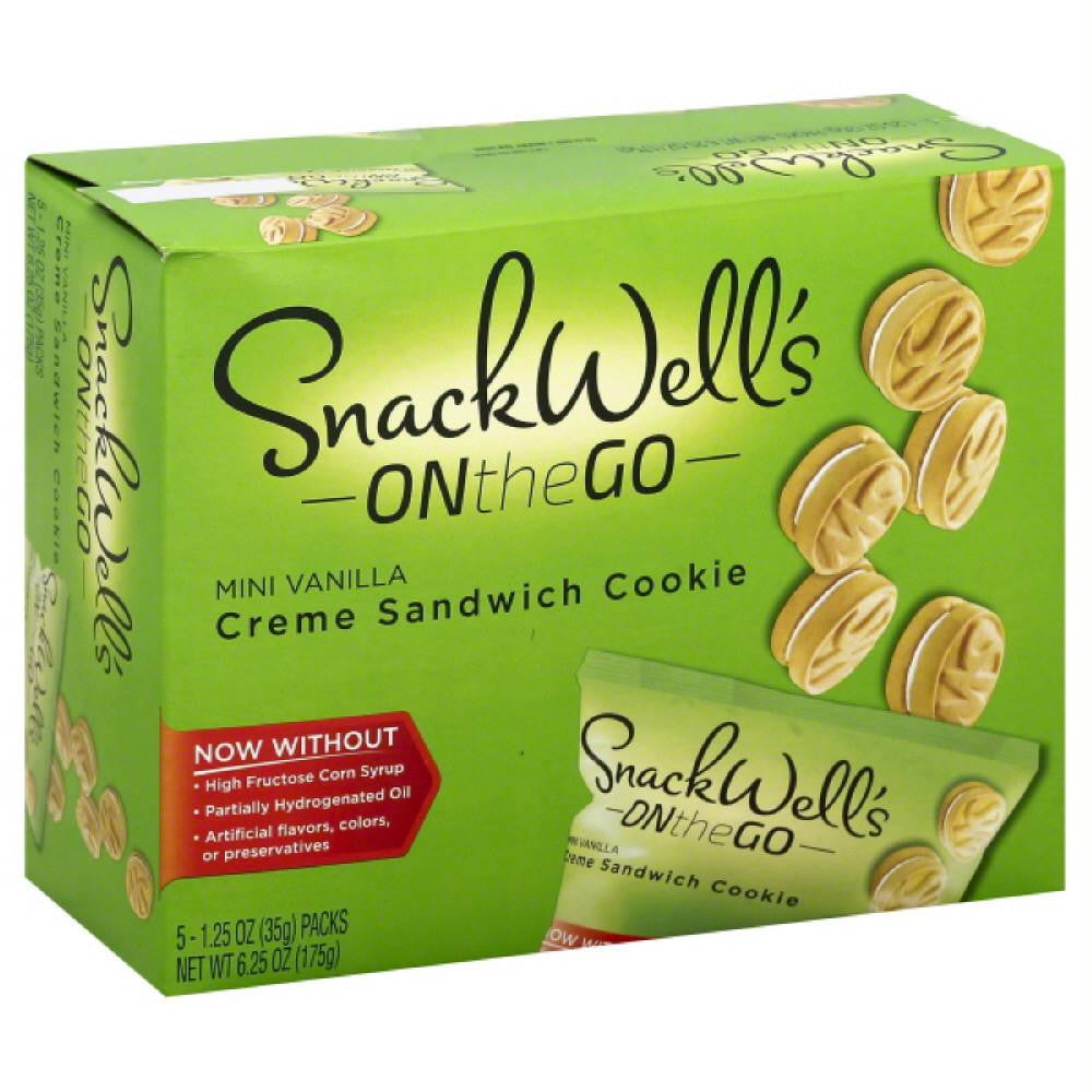 Snack Wells Mini Vanilla Creme Sandwich Cookie, 6.25 Oz (Pack of 6)