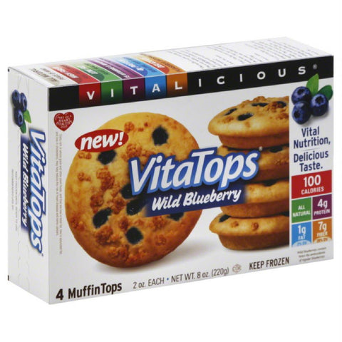 Vitalicious VitaTops Wild Blueberry, 8 Oz (Pack of 12)