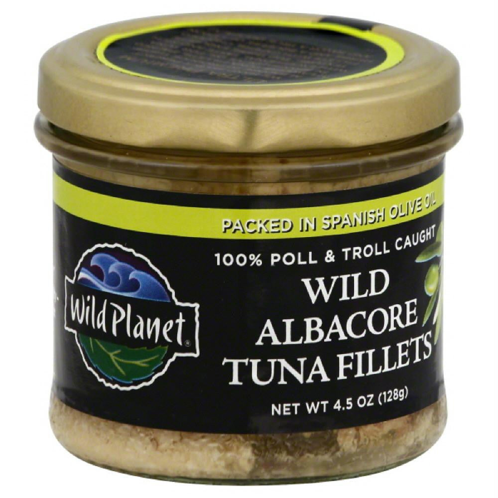 Wild Planet Packed in Spanish Olive Oil Wild Albacore Tuna Fillets, 4.5 Oz (Pack of 12)