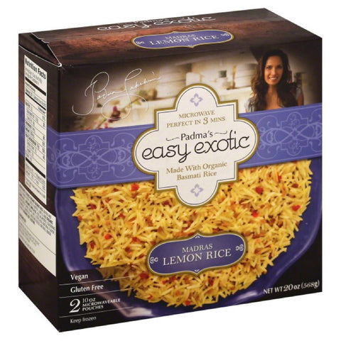 Padmas Easy Exotic Madras Lemon Rice, 20 Oz (Pack of 8)