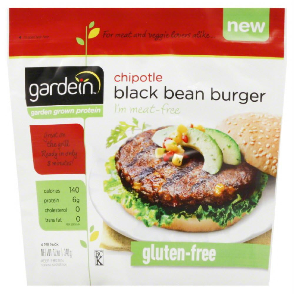 Gardein Chipotle Black Bean Burger, 12 Oz (Pack of 8)