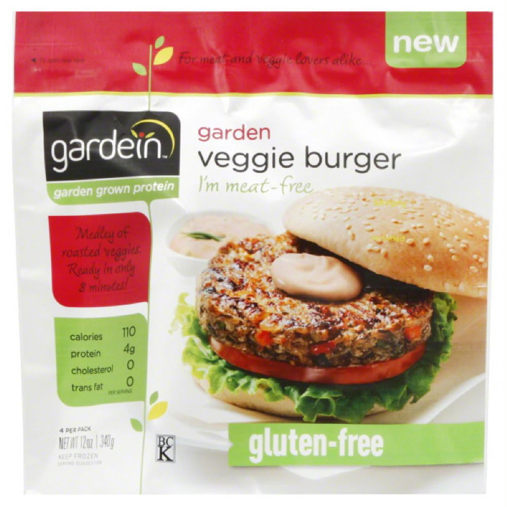 Gardein Garden Veggie Burger, 12 Oz (Pack of 8)