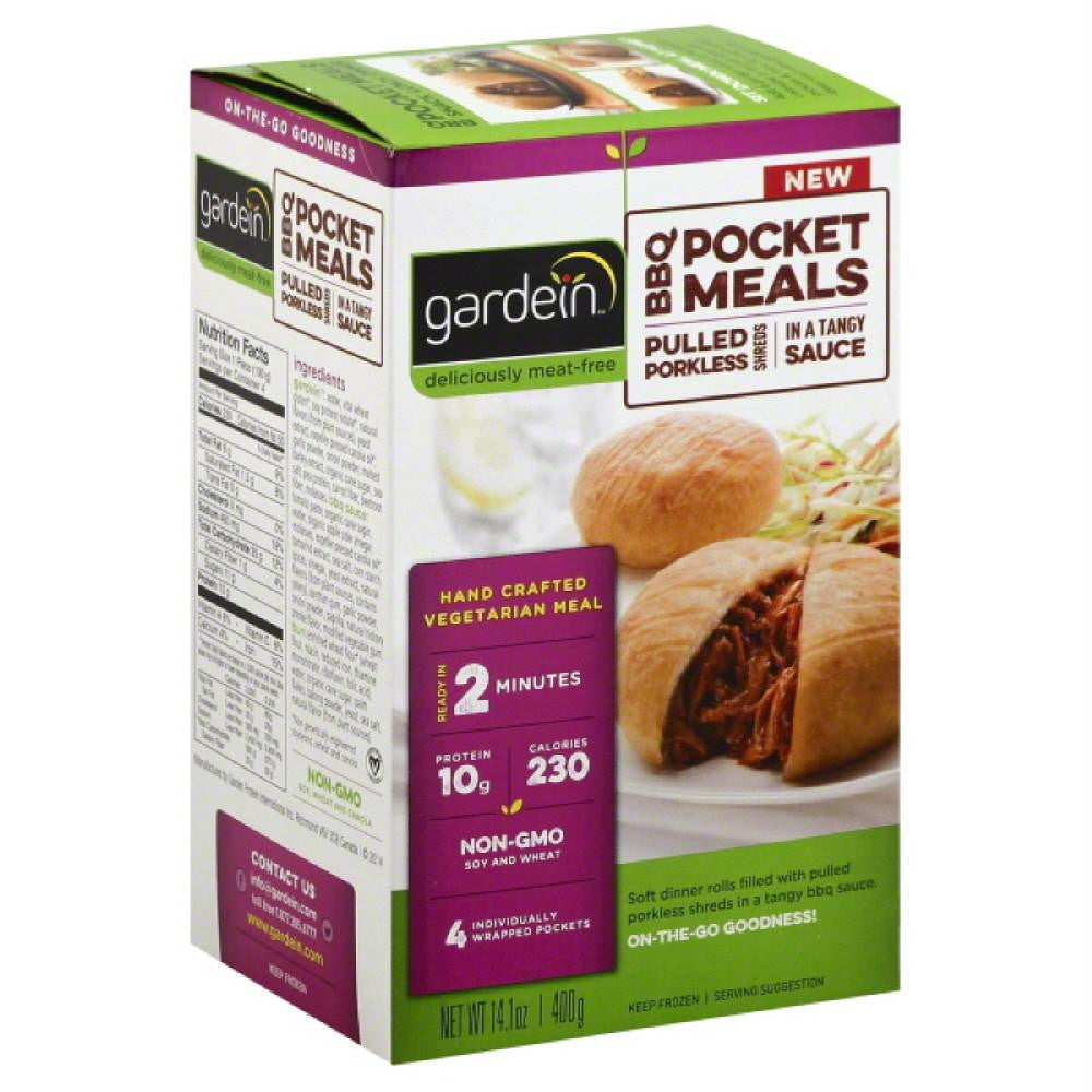 Gardein Pulled Porkless Shreds BBQ Pocket Meals, 14.1 Oz (Pack of 6)