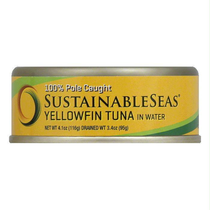 Sustainable Seas in Water Yellowfin Tuna, 4.1 Oz (Pack of 12)