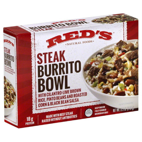 Reds Steak Burrito Bowl, 8.5 Oz (Pack of 12)