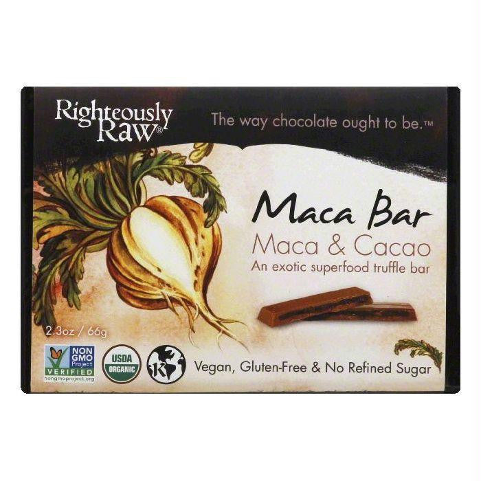 Righteously Raw Maca & Cacao Maca Bar, 2.3 OZ (Pack of 12)