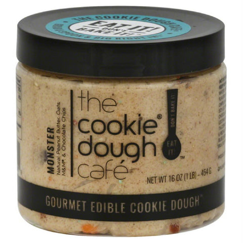 Cookie Dough Cafe Monster Gourmet Edible Cookie Dough, 16 Oz (Pack of 8)