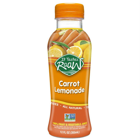 Raaw Carrot Lemonade 100% Pure Fruit & Vegetable Juice, 12 Fo (Pack of 6)