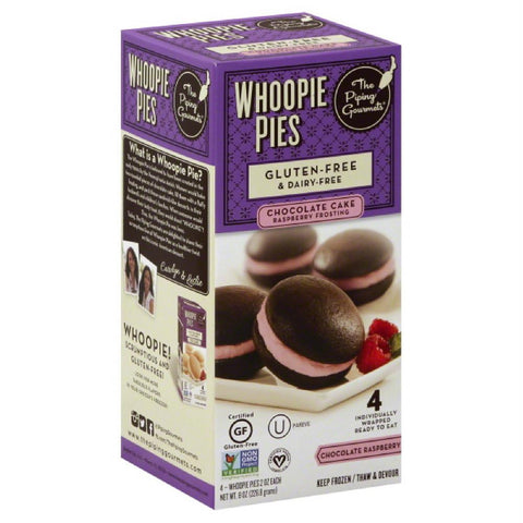 Piping Gourmets Chocolate Raspberry Whoopie Pies, 8 Oz (Pack of 8)