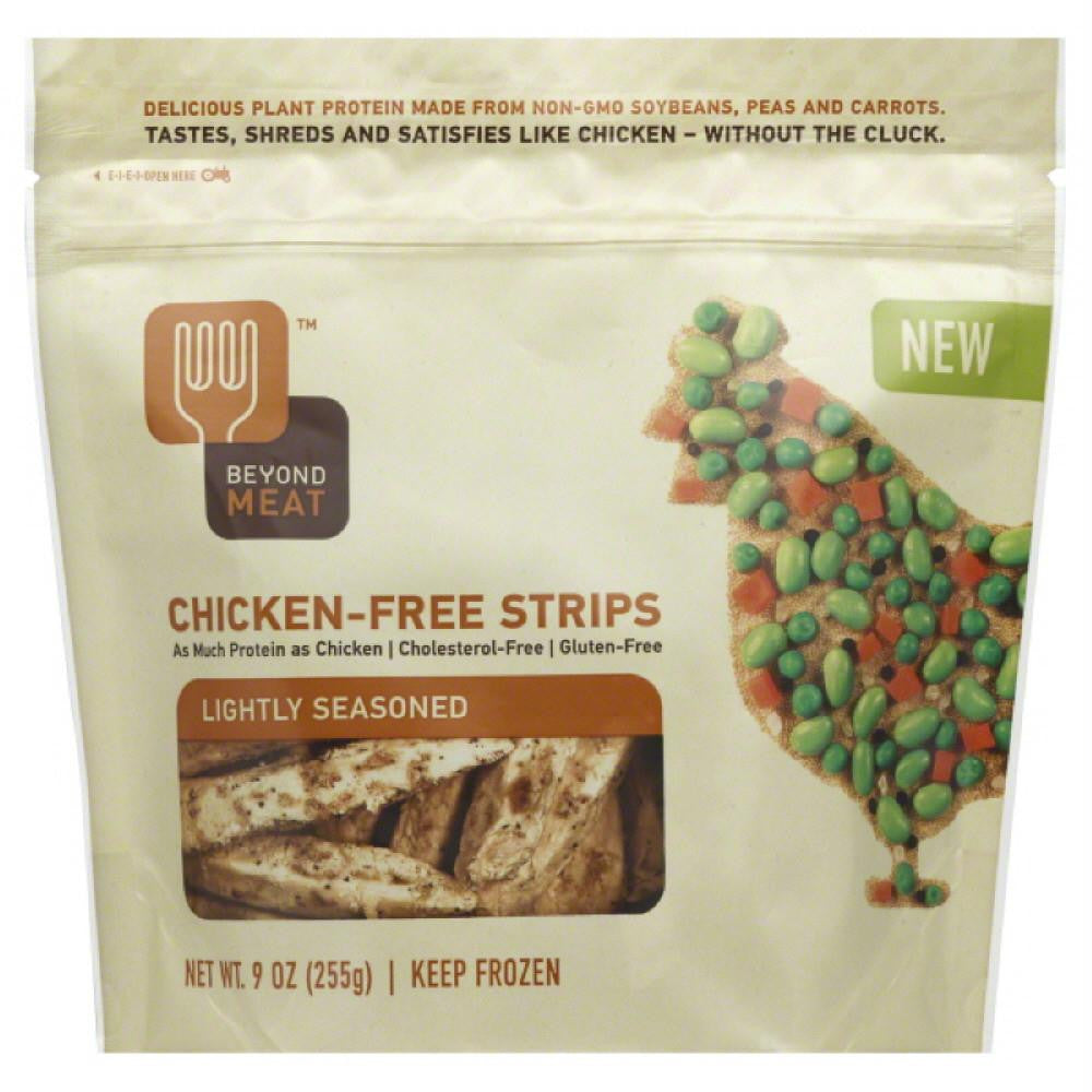 Beyond Meat Lightly Seasoned Chicken-Free Strips, 9 Oz (Pack of 6)