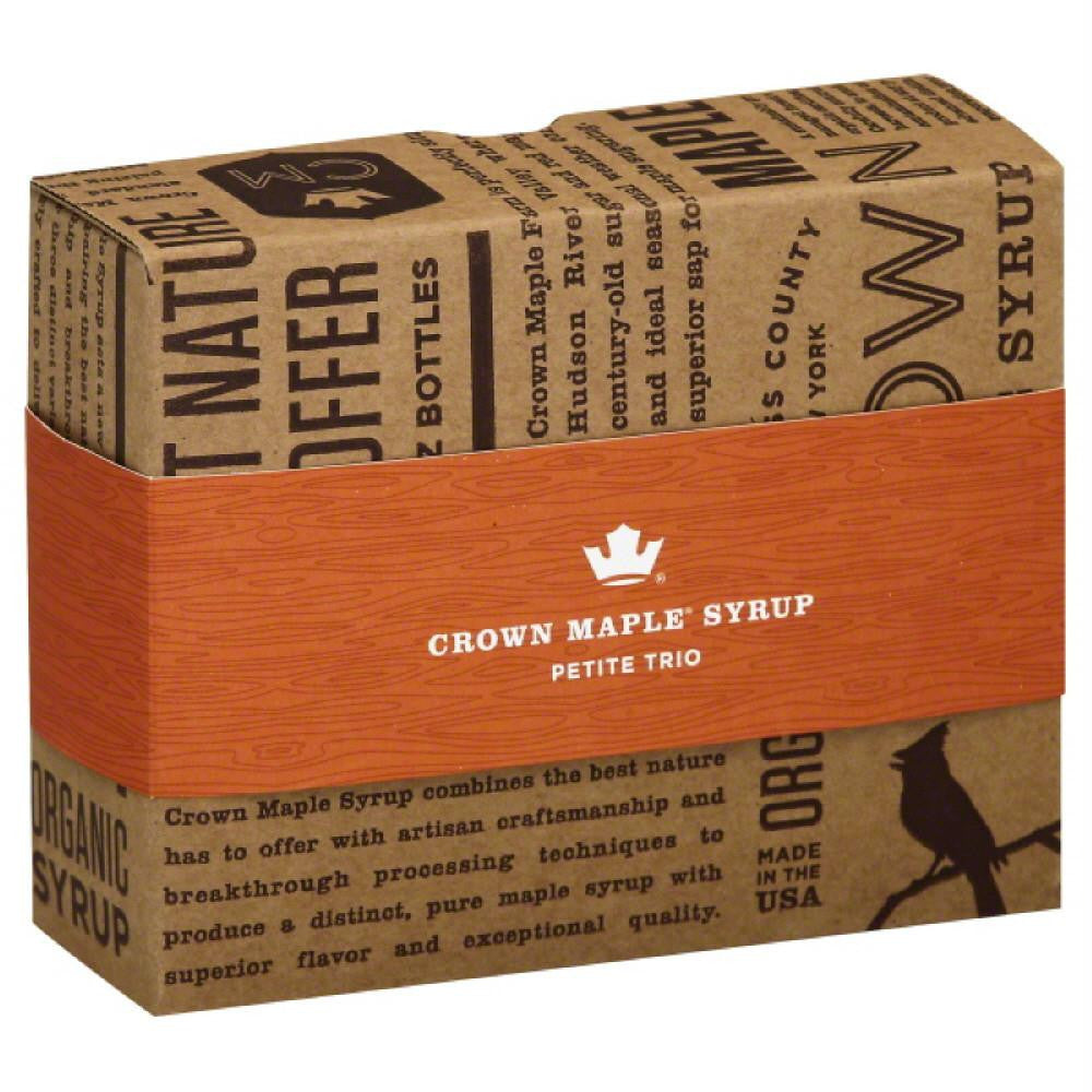 Crown Maple Petite Trio Maple Syrup, 3 Pk (Pack of 6)