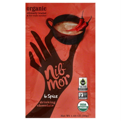 NibMore 6 Spice Drinking Chocolate, 1.05 Oz (Pack of 36)