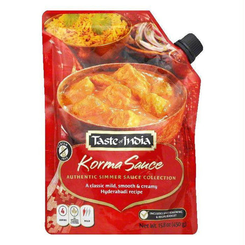 Taste of India Mild Korma Sauce, 15.8 OZ (Pack of 6)