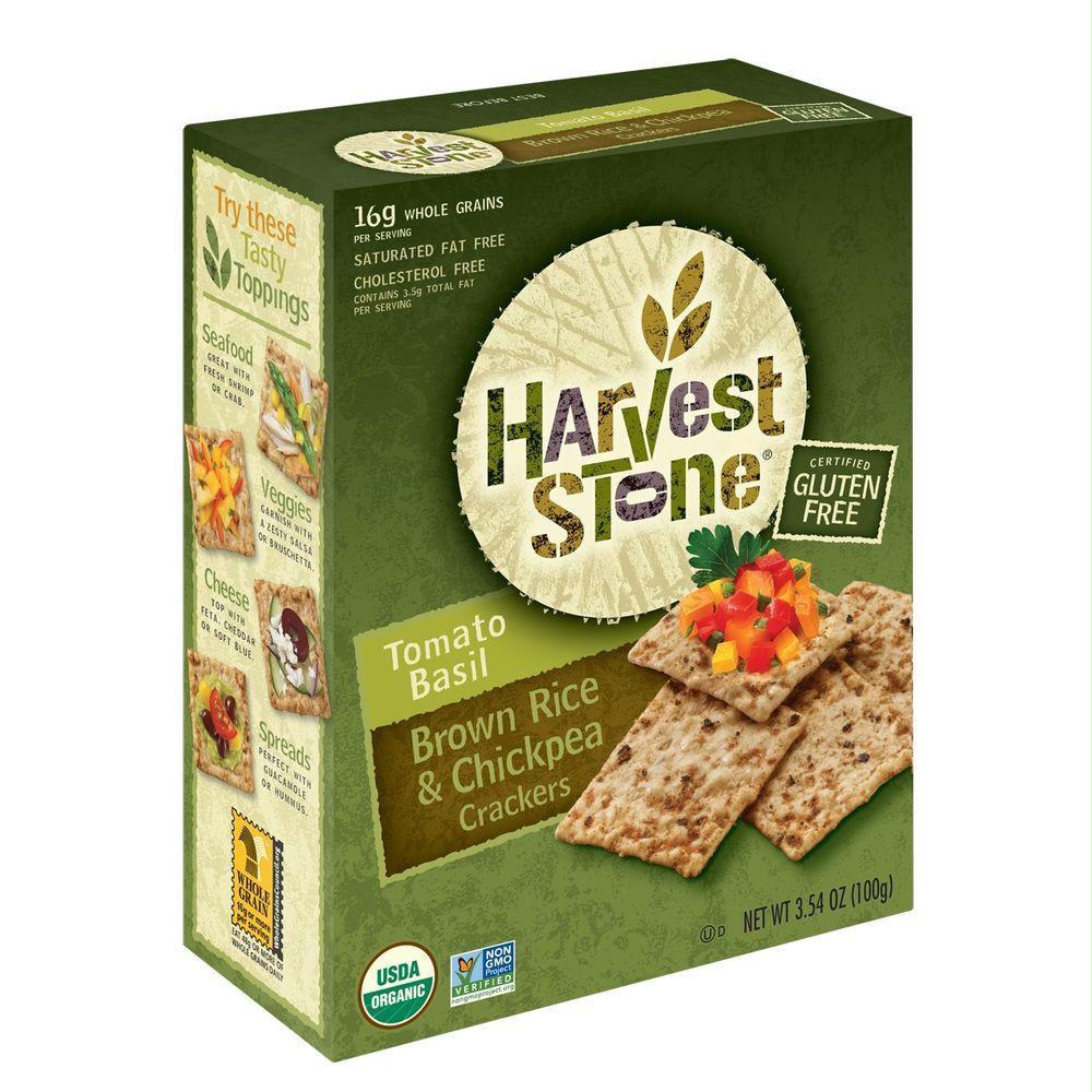 Harvest Stone Tomato Basil Cracker, 3.54 OZ (Pack of 6)