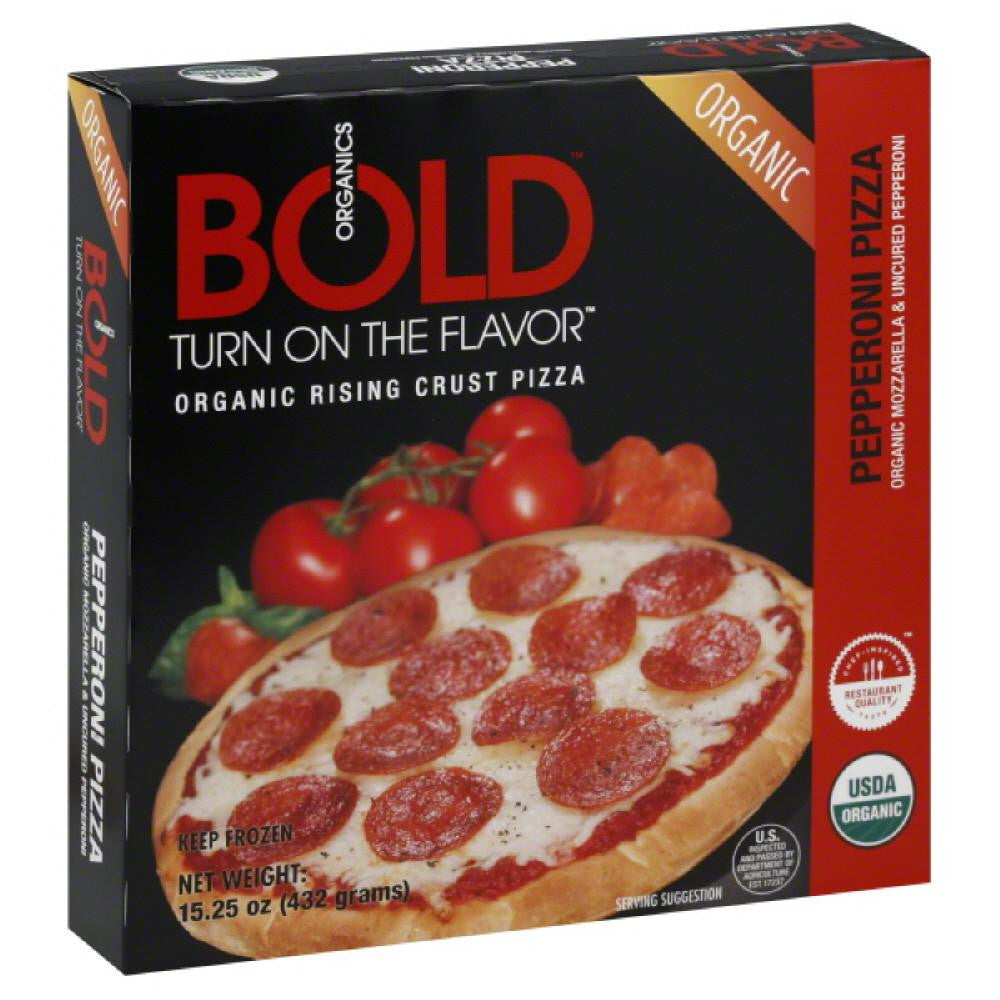 Bold Organics Pepperoni Rising Crust Organic Pizza, 15.25 Oz (Pack of 8)