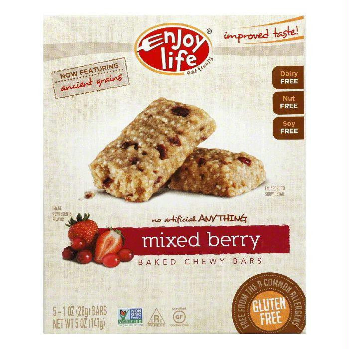 Enjoy Life Gluten Free Very Berry Snack Bar, 5 OZ (Pack of 6)