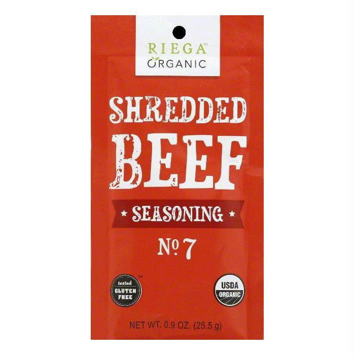 Riega No. 7 Shredded Beef Seasoning, 0.9 OZ (Pack of 8)