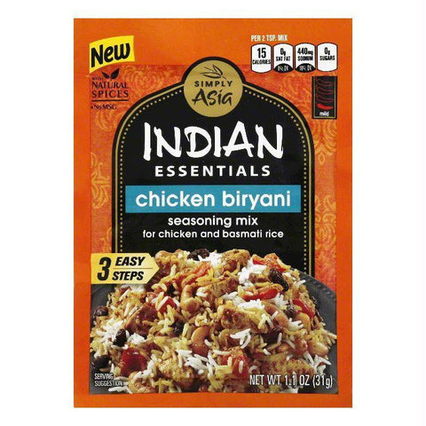 Simply Asia Mild Chicken Biryani Seasoning Mix, 1.1 Oz (Pack of 12)