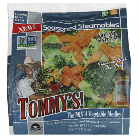 Tommys the Mix'd Vegetable Medley Seasoned Steamables, 10 Oz (Pack of 12)