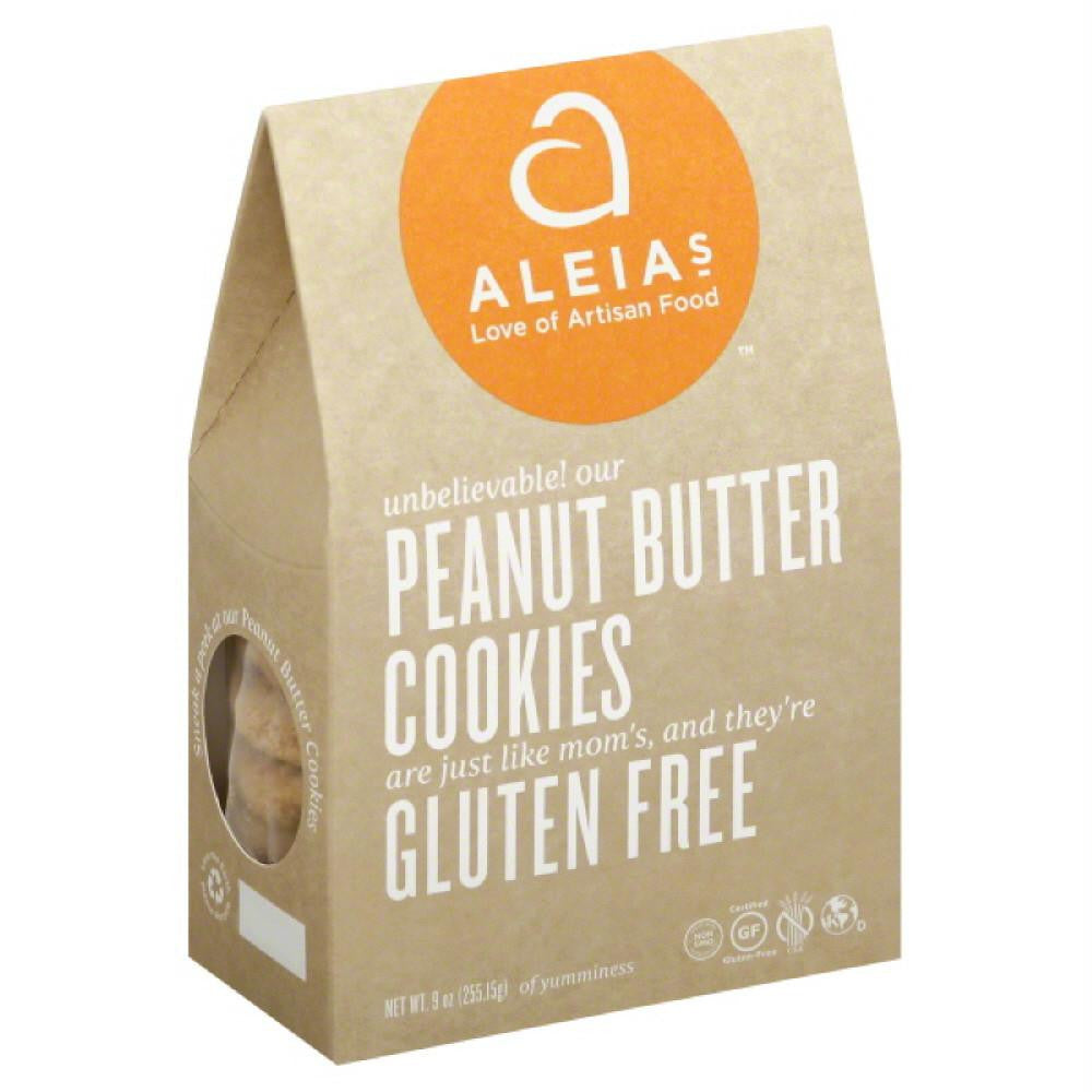 Aleias Peanut Butter Cookies, 9 Oz (Pack of 6)