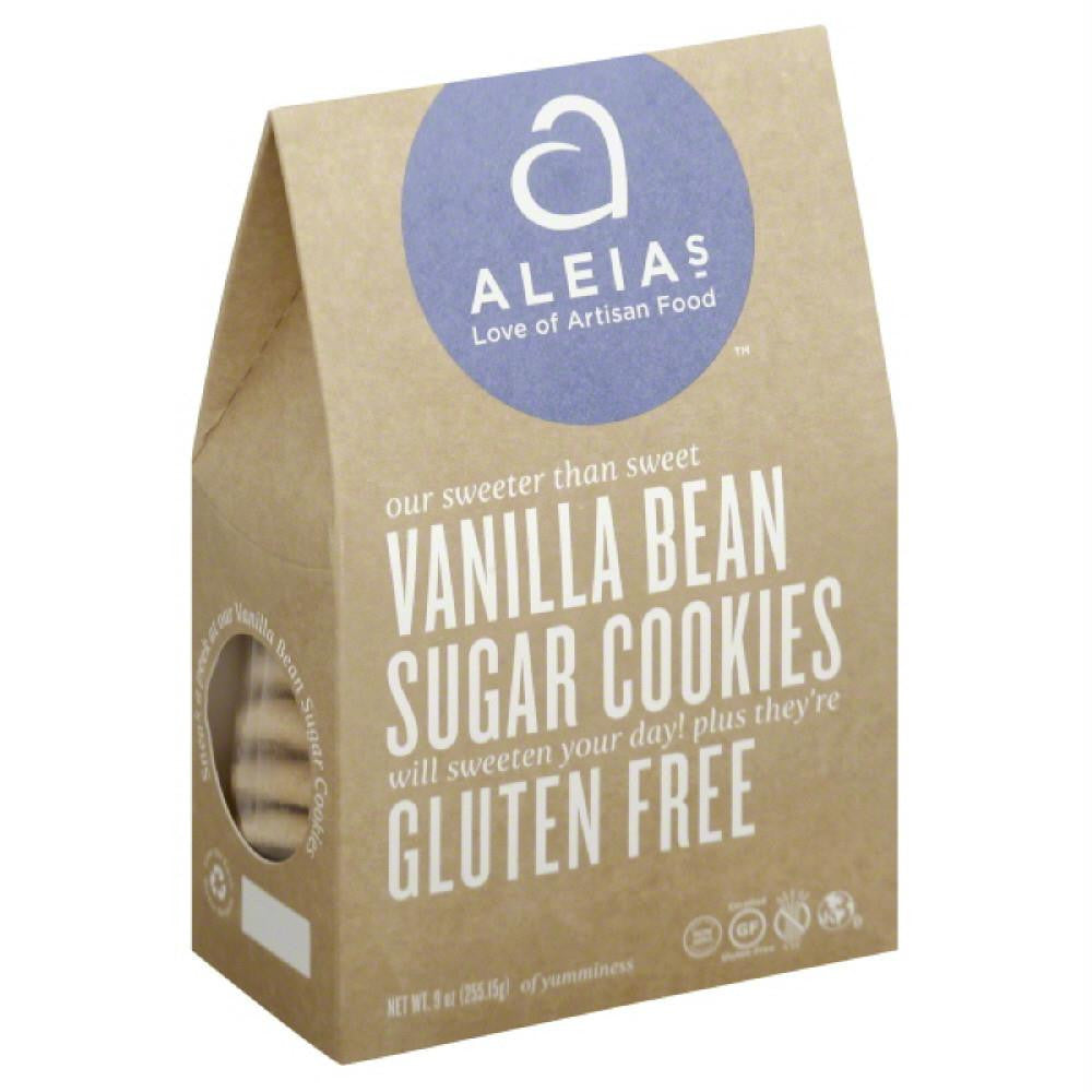 Aleias Vanilla Bean Sugar Cookies, 9 Oz (Pack of 6)